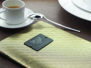 Schwarze Metallplatte mit Gravur (MBB) 1575036